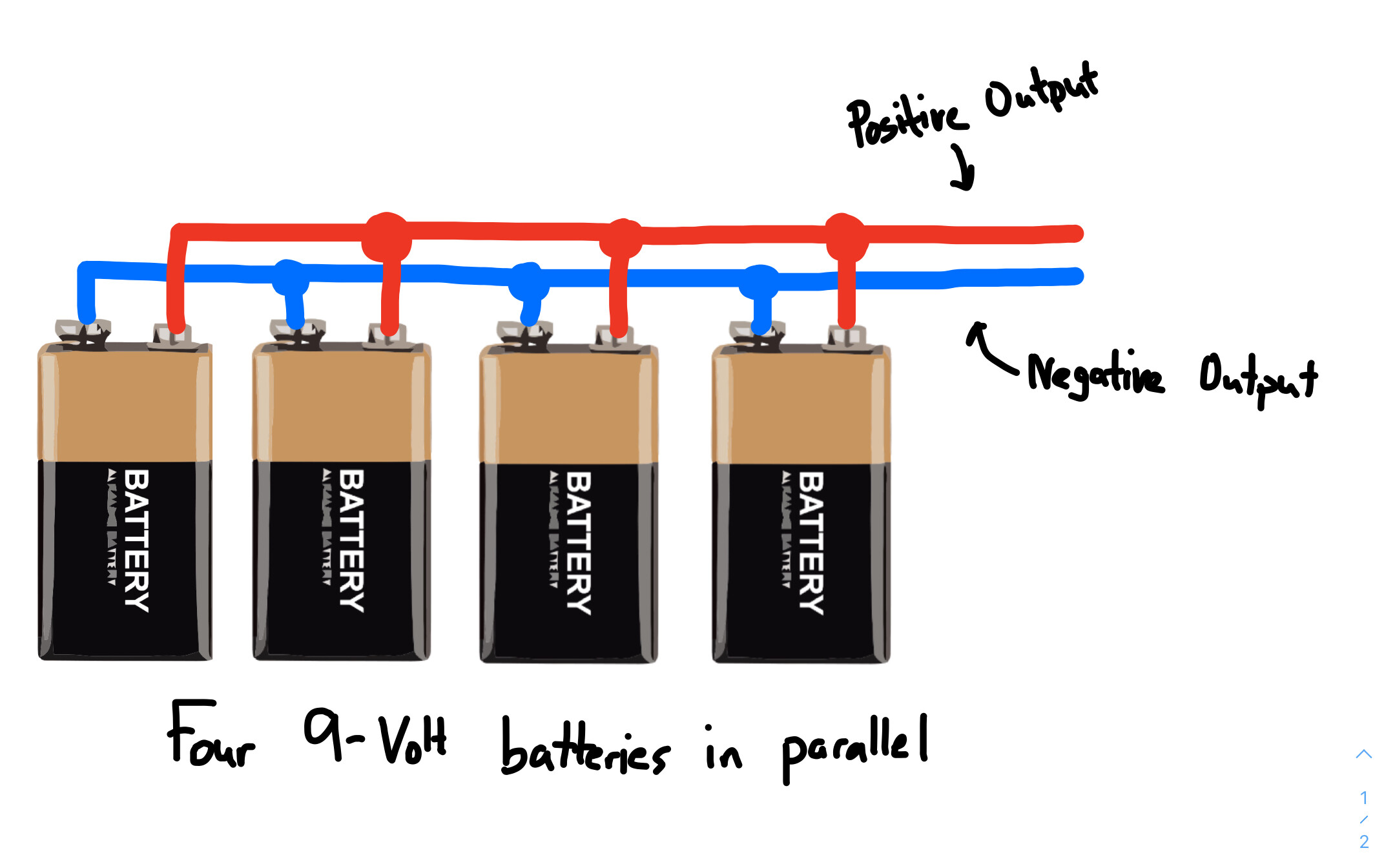 How to connect 9v battery in series